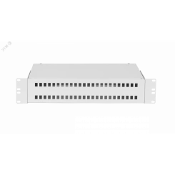 Оптический кросс 19д 2U до 48 SC портов или 96 LC портов серый неукомплектованный