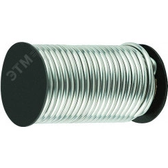 Припой оловянно-свинцовый ПОС 61 без канифоли, проволока диаметр 2 мм, 100 гр. ( в баночке )