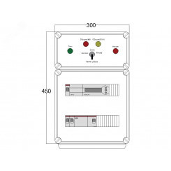 Щит управления электрообогревом DEVIbox HS 1x2700 D850 (в комплекте с терморегулятором)