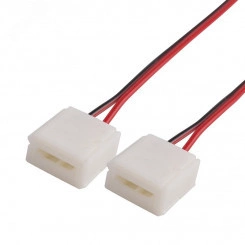 Коннектор соединительный (2 разъема) для одноцветных светодиодных лент с влагозащитой шириной 10 мм, длина 15 см LAMPER