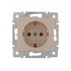 KARINA Розетка с защитой от детей керамика крем (10шт/120шт) KARINA Розетка с защитой от детей керамика крем (10шт/120шт)