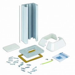 Connect Миниколонна 1-сторонняя на 2 CIMA-модуля 336х715(125)х1095(164) мм SC белый