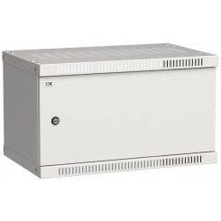 Шкаф LINEA WE 6U 550x350мм дверь металл серый