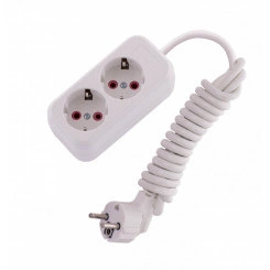 Удлинитель с заземлением 2 входа 2 метра