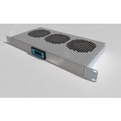 Модуль вентиляторный 19'' 1U, 3 вентилятора, регул. глубина 200-310 мм с контроллером