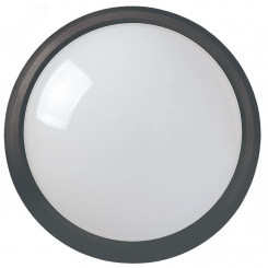 Светильник светодиодный ДПО 5011 8Вт 4000K IP65 круг черный