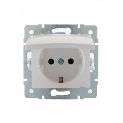 KARINA Розетка с/з с крышкой керамика жемчужно-белый перламутр (10шт/120шт) KARINA Розетка с/з с крышкой керамика жемчужно-белый перламутр (10шт/120шт)