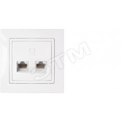 Беларусь Розетка двойная скрытая компьютерная РК216-010 Беларусь Розетка двойная скрытая компьютерная РК216-010