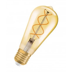 Лампа светодиодная LED 4,5W Е27 Vintage 1906 CL Edison,филамент,GOLD,золотистая,дим,теплый Osram Лампа светодиодная LED 4,5W Е27 Vintage 1906 CL Edison,филамент,GOLD,золотистая,дим,теплый Osram