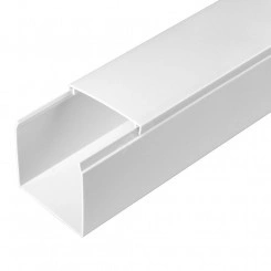 Кабель-канал белый 2-й замок в п/э 60х60 (24м/уп) Кабель-канал белый 2-й замок в п/э 60х60 (24м/уп)