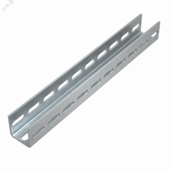 Швеллер 50х50х4,0 L200 мм тройная перфорация