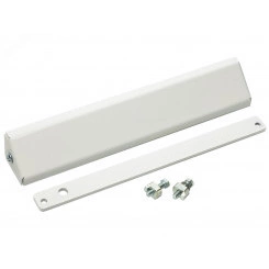 Комплект монтажа для крепления замка AL-200 на L-образном уголке с декоративным кожухом и планкой М200, цвет белый