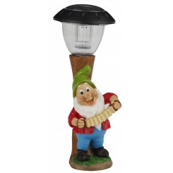 Садовый светильник на солнечной батарее, полистоун, цветной, 30 см SL-RSN30-GN2 ЭРА