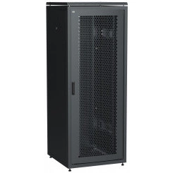 Шкаф сетевой 19' LINEA N 42U 800х800мм перфорированная передняя дверь задняя металлическая черный Шкаф сетевой 19' LINEA N 42U 800х800мм перфорированная передняя дверь задняя металлическая черный