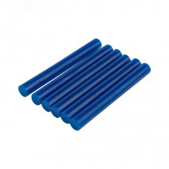 Стержни клеевые диаметр 11 мм, 100 мм, синие (упак - 6 шт.)