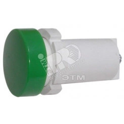 Лампа СКЛ14А-Л-2-24 зеленая плоский излучатель