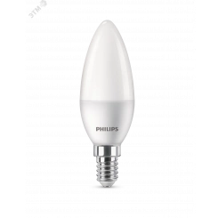 Лампа светодиодная LED Свеча 5 Вт 470 Лм 6500 К E14 К 220-240 В IP20 Ra 80-89 (класс 1В) ESS PHILIPS