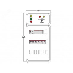 Щит управления электрообогревом DEVIbox HS 4x3400 D330 (в комплекте с терморегулятором и датчиком температуры)