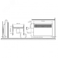 Конвектор FinnHeat,эл.термост, коробка, 750Вт