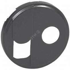 Celiane Лицевая панель розетки RJ45 + розетки ТV тип F 067337 + 067382 графит Celiane Лицевая панель розетки RJ45 + розетки ТV тип F 067337 + 067382 графит