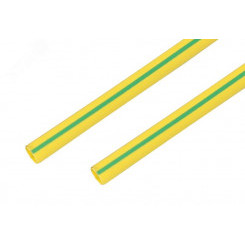 Термоусаживаемая трубка 20,0 10,0 мм, желто-зеленая, упаковка 10 шт. по 1 м