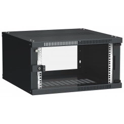 Шкаф LINEA WE 6U 600x600мм дверь стекло черный Шкаф LINEA WE 6U 600x600мм дверь стекло черный