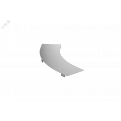 Крышка на поворот горизонтальный LT 45 град. осн. 100 S=1мм R=600мм гор.оцинк.