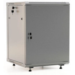 Шкаф настенный 19-дюймовый 12U 662x600х600мм металлическая передняя дверь