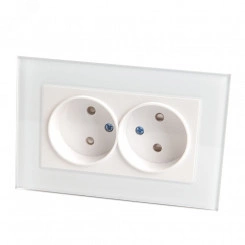 Розетка 2-местная б/з, серия Катрин, белый, Stekker Розетка 2-местная б/з, серия Катрин, белый, Stekker