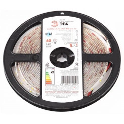 Светодиодная лента LS2835-60LED-IP65-WW-eco-5m белая 5 м ЭРА Светодиодная лента LS2835-60LED-IP65-WW-eco-5m белая 5 м ЭРА