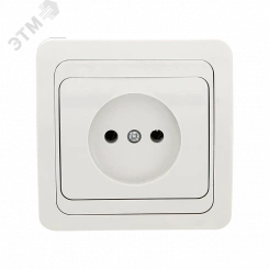Розетка 1-местная Лондон без заземления 10А керамика белая PROxima Розетка 1-местная Лондон без заземления 10А керамика белая PROxima