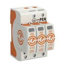 Устройство защиты от импульсных перенапряжений УЗИП для силовых сетей 3 полюса (класс I+II), 150В