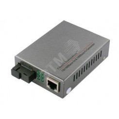 Медиаконвертер оптический 1хRJ45/SC 10/100 Мб/с, для кабеля до 20 км