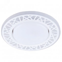 Светильник ДВО-15w GX53 без лампы со светодиодной подсветкой 4000К белый Светильник ДВО-15w GX53 без лампы со светодиодной подсветкой 4000К белый