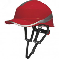 Защитная каска BASEBALL DIAMOND V UP из ABS красного цвета с храповым механизмом Delta Plus
