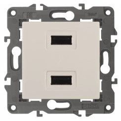 Устройство зарядное USB, 5В-2100мА, Эра Elegance, сл.кость, 14-4110-02