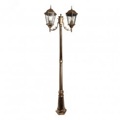 Светильник НТУ-2х60w столб-2м.Е27,IP44,чер.зол. Feron Светильник НТУ-2х60w столб-2м.Е27,IP44,чер.зол. Feron