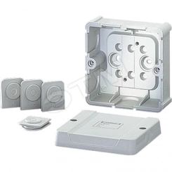 Коробка распределительная пустая 88х88х49 IP54 серая для кабель-канала Коробка распределительная пустая 88х88х49 IP54 серая для кабель-канала