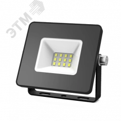 Прожектор светодиодный ДО-10 Вт 845 Лм 4000К IP65 200-240 В черный LED Elementary Gauss Прожектор светодиодный ДО-10 Вт 845 Лм 4000К IP65 200-240 В черный LED Elementary Gauss