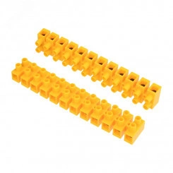 Колодка клеммная винтовая KВ-25 10-25, ток 60 A, полиэтилен желтый 10шт Колодка клеммная винтовая KВ-25 10-25, ток 60 A, полиэтилен желтый 10шт