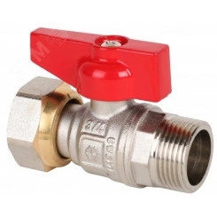 Кран шаровый с накидной гайкой 1/2' ВН ручка бабочка Кран шаровый с накидной гайкой 1/2' ВН ручка бабочка