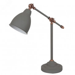 Настольная лампа Arte Lamp BRACCIO A2054LT-1GY Настольная лампа Arte Lamp BRACCIO A2054LT-1GY