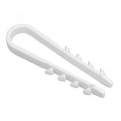 Дюбель-хомут 5-10мм нейлон белый (100шт)