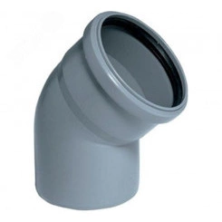 Отвод канализационный 110х45 град. Отвод канализационный 110х45 град.