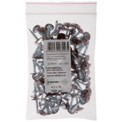 Саморез по металлу 4,2х16 сверлоконечный (100шт) Саморез по металлу 4,2х16 сверлоконечный (100шт)