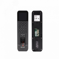 Терминал доступа со встроенными считывателями EM карт и отпечатков пальцев DS-K1T804BEF