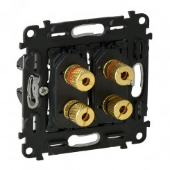 Valena IN MATIC Аудиорозетка с винтовыми зажимами банан Двойная