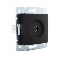 KARINA Розетка ТВ оконечная чёрный бархат (10шт/120шт)