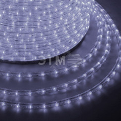 Дюралайт профессиональный LED, эффект мерцания (2W) - белый Эконом 24 LED/м , бухта 100м