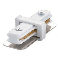 Соединитель для 2-х шинопроводов прямой  белый UBX-Q121 K11 WHITE 1 POLYBAG